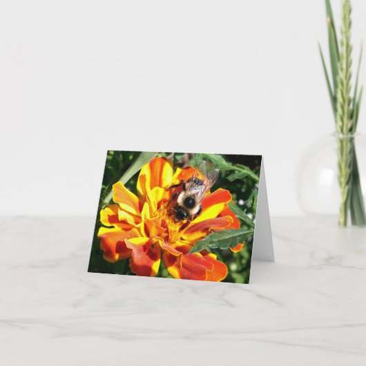 森林メッセージカードの蜂 カード (正面)