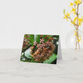森林メッセージカードの野生の花のMilkweed カード (黄色い花)