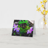 森林メッセージカードの野生の花 カード (黄色い花)