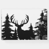 森林メモリ不足の大きなラックを持つ鹿 ゲストブック (裏面)