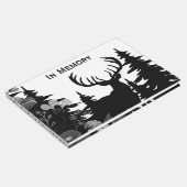 森林メモリ不足の大きなラックを持つ鹿 ゲストブック (コーナー)