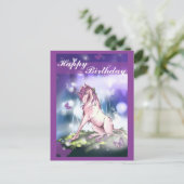 森林ユニコーン ポストカード (スタンド正面)