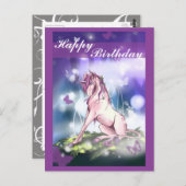 森林ユニコーン ポストカード (正面/裏面)