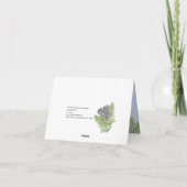 森林リス・ファー空白のン サンキューカード (裏面)