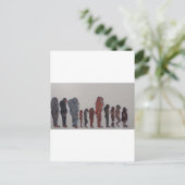 森林人々の作成の整列 ポストカード (スタンド正面)