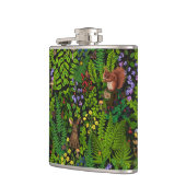 森林伐採と植物 フラスク (左)