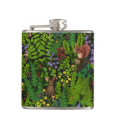 森林伐採と植物 フラスク (正面)