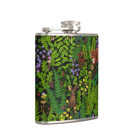 森林伐採と植物 フラスク (右)