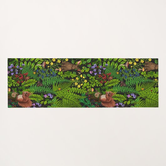 森林伐採と植物 ヨガマット (裏面(横))