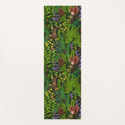 森林伐採と植物 ヨガマット (正面)