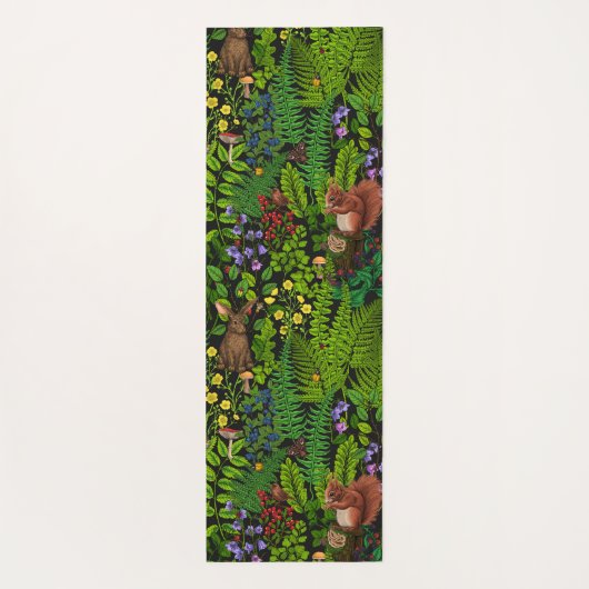 森林伐採と植物 ヨガマット (裏面)