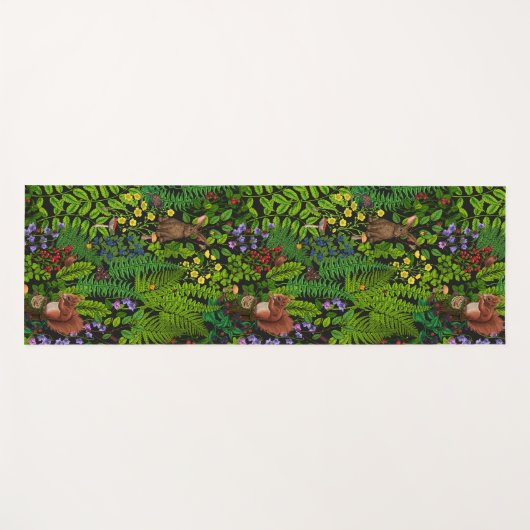 森林伐採と植物 ヨガマット (正面(横))