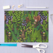 森林伐採と植物 薄葉紙 (クラフト)