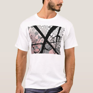 森林伐採のフラクタルデザイン Tシャツ