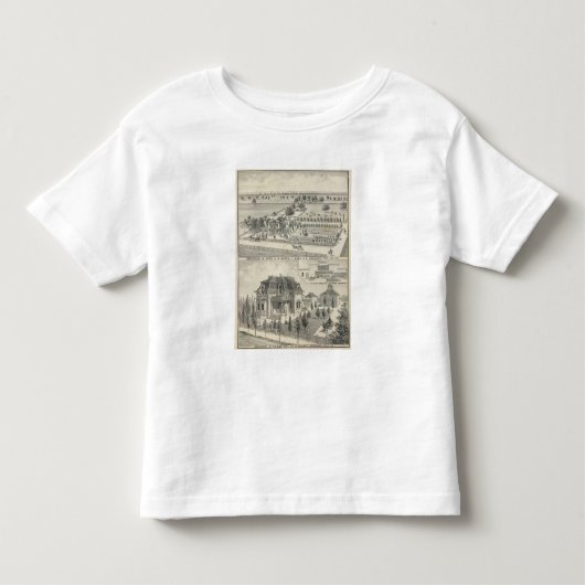 森林住宅、農場 トドラーTシャツ (正面)