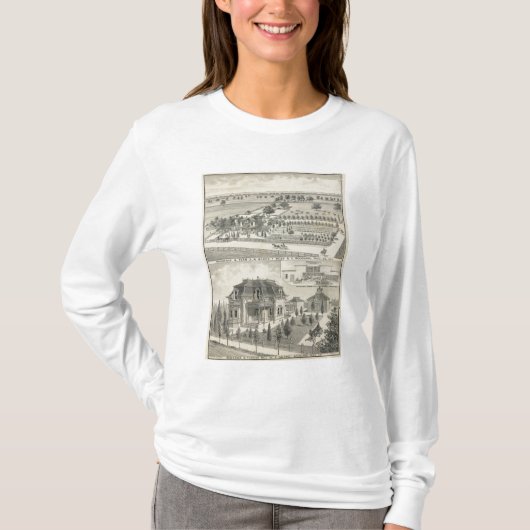 森林住宅、農場 Tシャツ (正面)