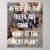 森林保全地球の気候変動 ポスター (正面)
