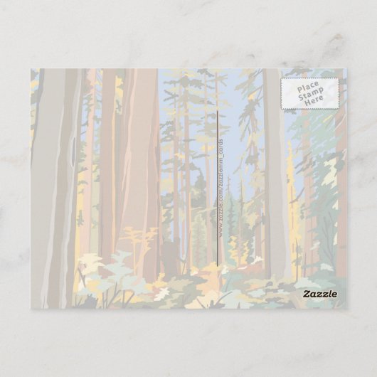 森林保護区 ポストカード (裏面)