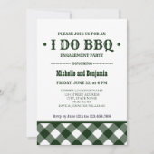 森林保護区 | BBQ素朴婚約パーティ 招待状 (正面)