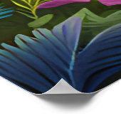 森林内の森林動物の鹿AI生成 ポスター (角)