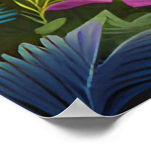 森林内の森林動物の鹿AI生成 ポスター (角)