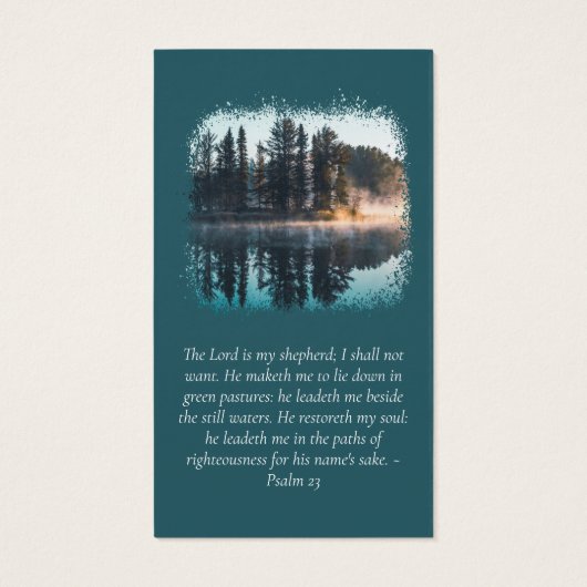 森林写真記念祈りの言葉カード (裏面)