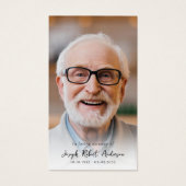 森林写真記念祈りの言葉カード (正面)