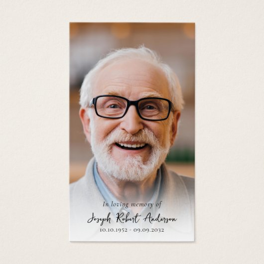 森林写真記念祈りの言葉カード (正面)