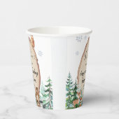 森林冬の動物の森のジェンダーが明らかにする 紙コップ (左)