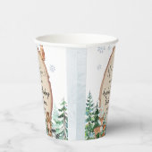 森林冬の動物の森のジェンダーが明らかにする 紙コップ (右)