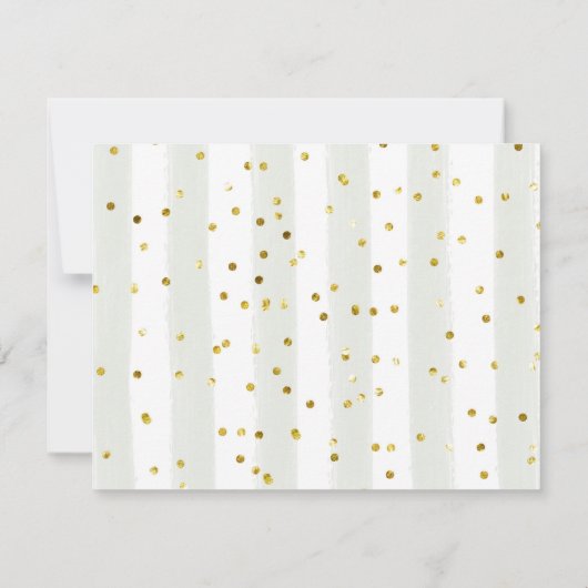 森林冬の動物の森の赤ちゃんシャワー サンキューカード (裏面)