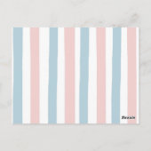 森林冬の動物ベビー書 ポストカード (裏面)