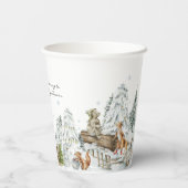 森林冬 紙コップ (裏面)