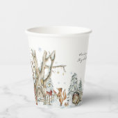 森林冬 紙コップ (正面)