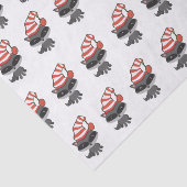 森林創造物のアライグマのクリスマス 薄葉紙 (詳細)