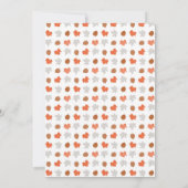 森林創造物のベビーシャワーはノートの詩感謝していしています サンキューカード (裏面)