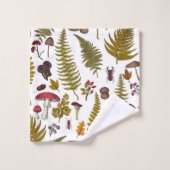 森林動植物2 バスタオルセット (ウォッシュタオル)