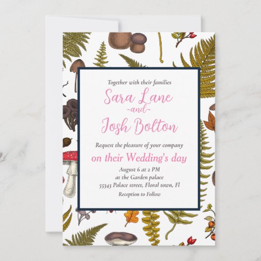 森林動植物2 招待状 (正面)