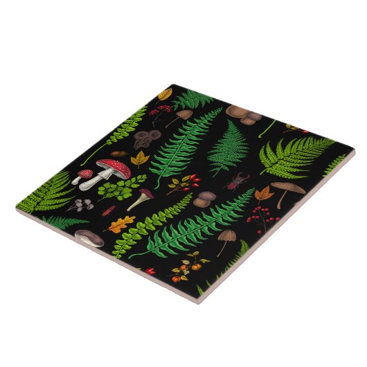 森林動植物 タイル (側面)