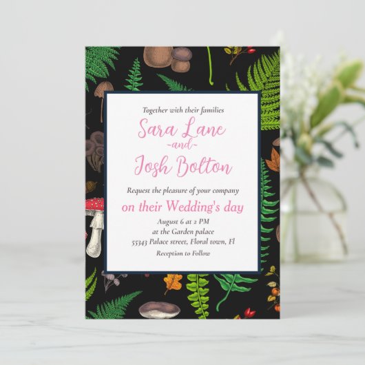 森林動植物 招待状 (スタンド正面)