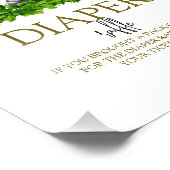 森林動物おむつラッフルサイン フォトプリント            (角)