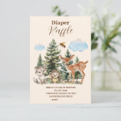 森林動物おむつラッフル エンクロージャーカード (スタンド正面)