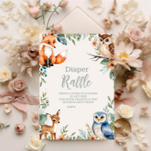 森林動物おむつラッフル