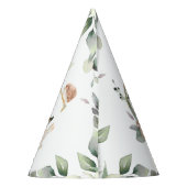 森林動物たち，緑で1歳の誕生日を過ごす少女 パーティーハット (裏面)