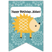 森林動物のかわいい誕生会の旗布の旗 バンティングフラッグ (第2の旗)