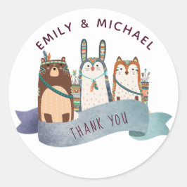 森林動物のシール部族の民族 ラウンドシール