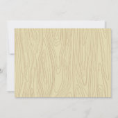 森林動物のベビーシャワーの招待状 招待状 (裏面)