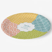 森林動物のベビーシャワーの装飾 ペーパープレート (アングル)