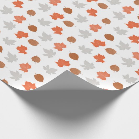 森林動物のベビーシャワーの誕生会のテーマ ラッピングペーパー (角)