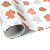 森林動物のベビーシャワーの誕生会のテーマ ラッピングペーパー (ロールコーナー)